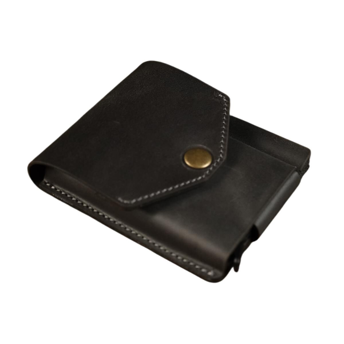 BİDERİ EPHESUS HAKİKİ DERİ ÇITÇITLI KALEMLİ CÜZDAN ANTRASİT