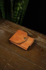 BİDERİ EPHESUS HAKİKİ DERİ ÇITÇITLI KALEMLİ CÜZDAN TABA