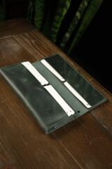 BİDERİ ASOS HAKİKİ DERİ ÇOK FONKSİYONLU CÜZDAN YEŞİL