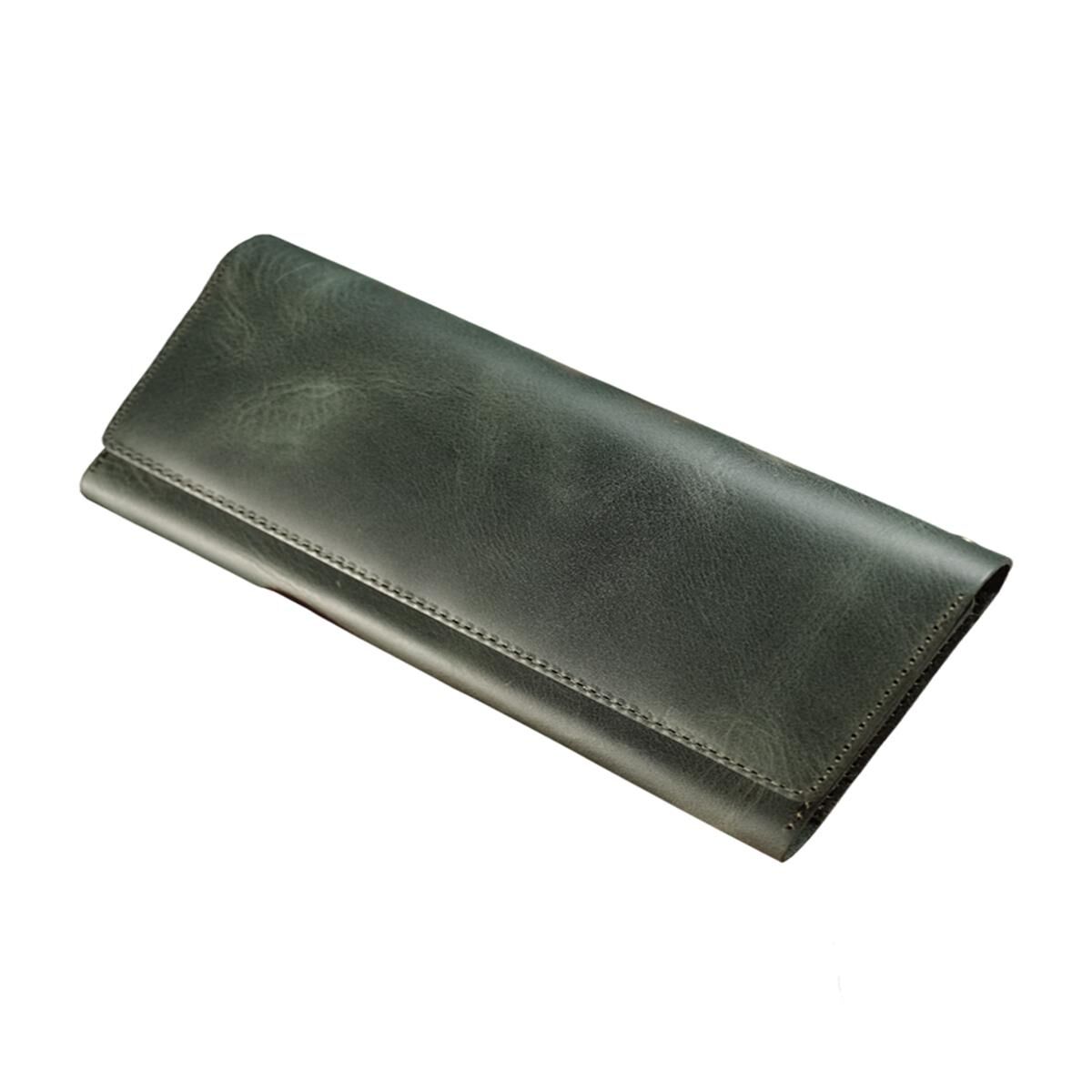 BİDERİ ASOS HAKİKİ DERİ ÇOK FONKSİYONLU CÜZDAN YEŞİL