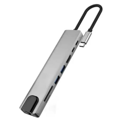 E2M ZR38 TYPE-C 8 PORTLU ÇOKLAYICI ADAPTÖR