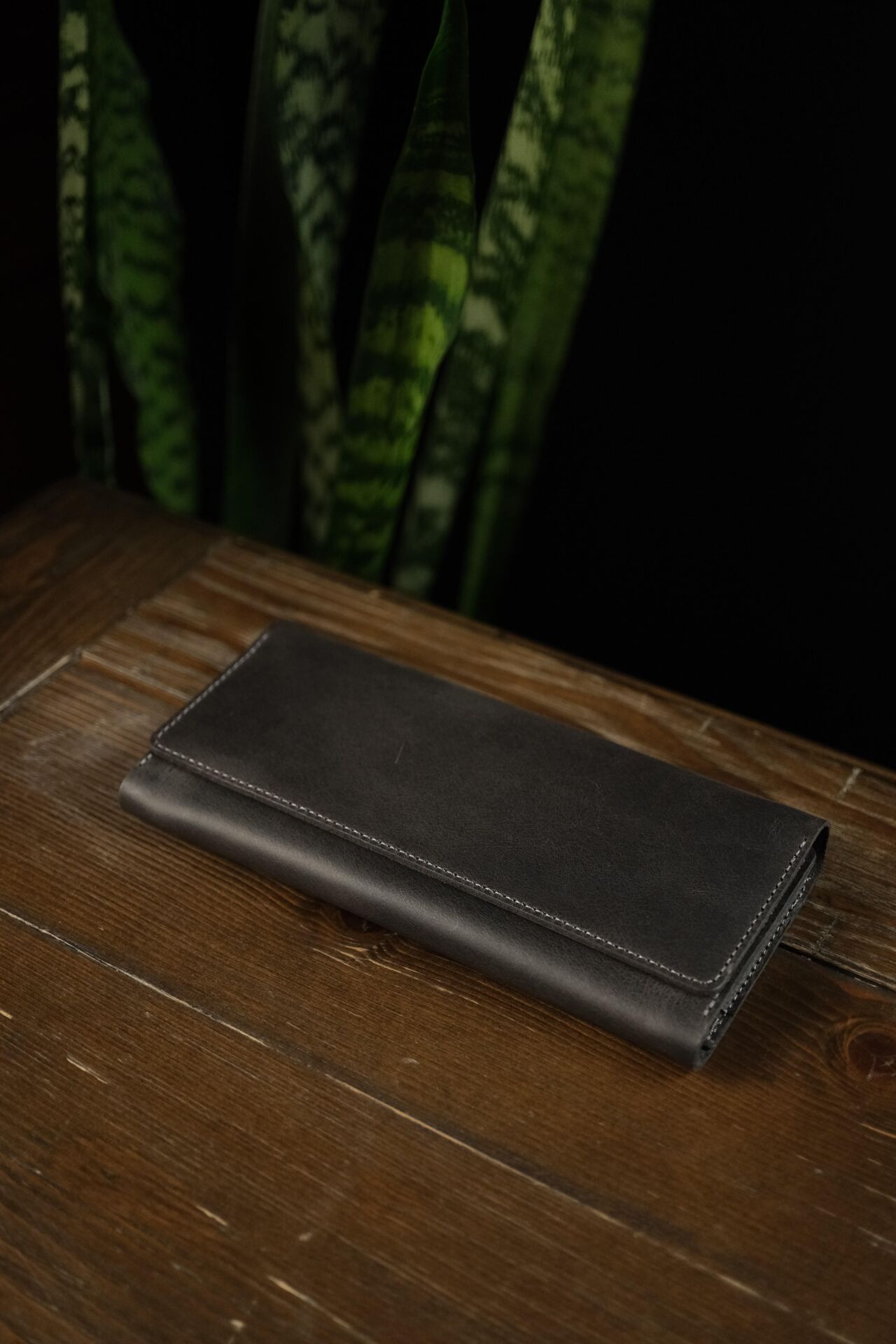 BİDERİ ASOS HAKİKİ DERİ ÇOK FONKSİYONLU CÜZDAN ANTRASİT