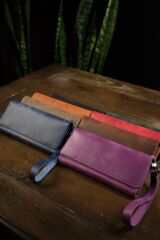 BİDERİ ASOS HAKİKİ DERİ ÇOK FONKSİYONLU CÜZDAN KAHVERENGİ