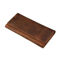 BİDERİ ASOS HAKİKİ DERİ ÇOK FONKSİYONLU CÜZDAN KAHVERENGİ