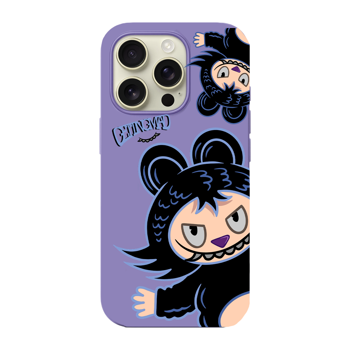 BİKAPAK Beast Desenli Kapak iPhone 12 Mini - Lila