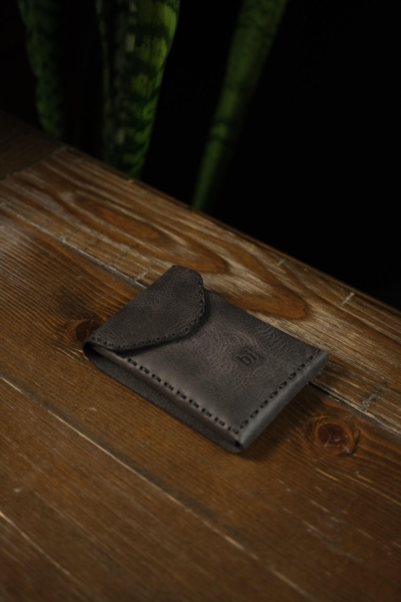 BİDERİ TROYA HAKİKİ DERİ ÇİFT KATLI CÜZDAN ANTRASİT