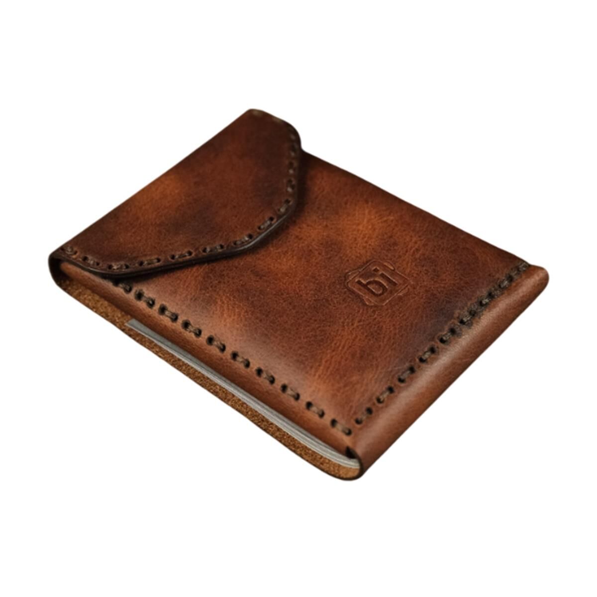 BİDERİ TROYA HAKİKİ DERİ ÇİFT KATLI CÜZDAN KAHVERENGİ