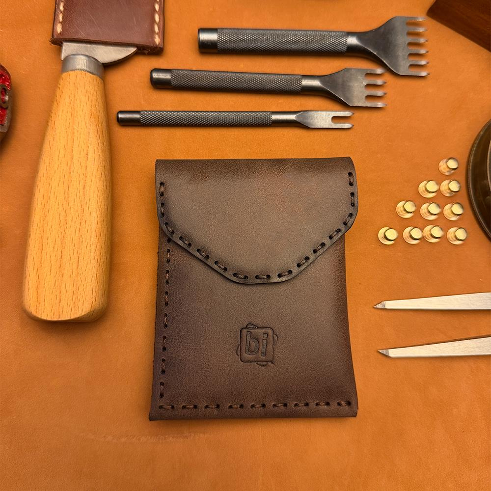 BİDERİ TROYA HAKİKİ DERİ ÇİFT KATLI CÜZDAN KAHVERENGİ