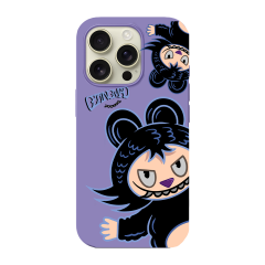 BİKAPAK Beast Desenli Kapak iPhone 11 Pro - Lila