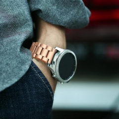 E2M Huawei Watch 22mm KRD-05 Klasik Metal Rose Gold Kordon