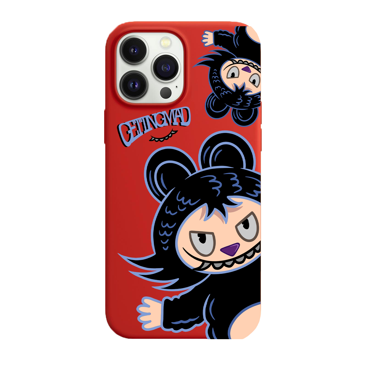 BİKAPAK Beast Desenli Kapak iPhone 12 Pro Max - Kırmızı