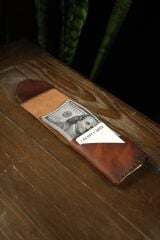 BİDERİ TROYA HAKİKİ DERİ ÇİFT KATLI CÜZDAN TABA