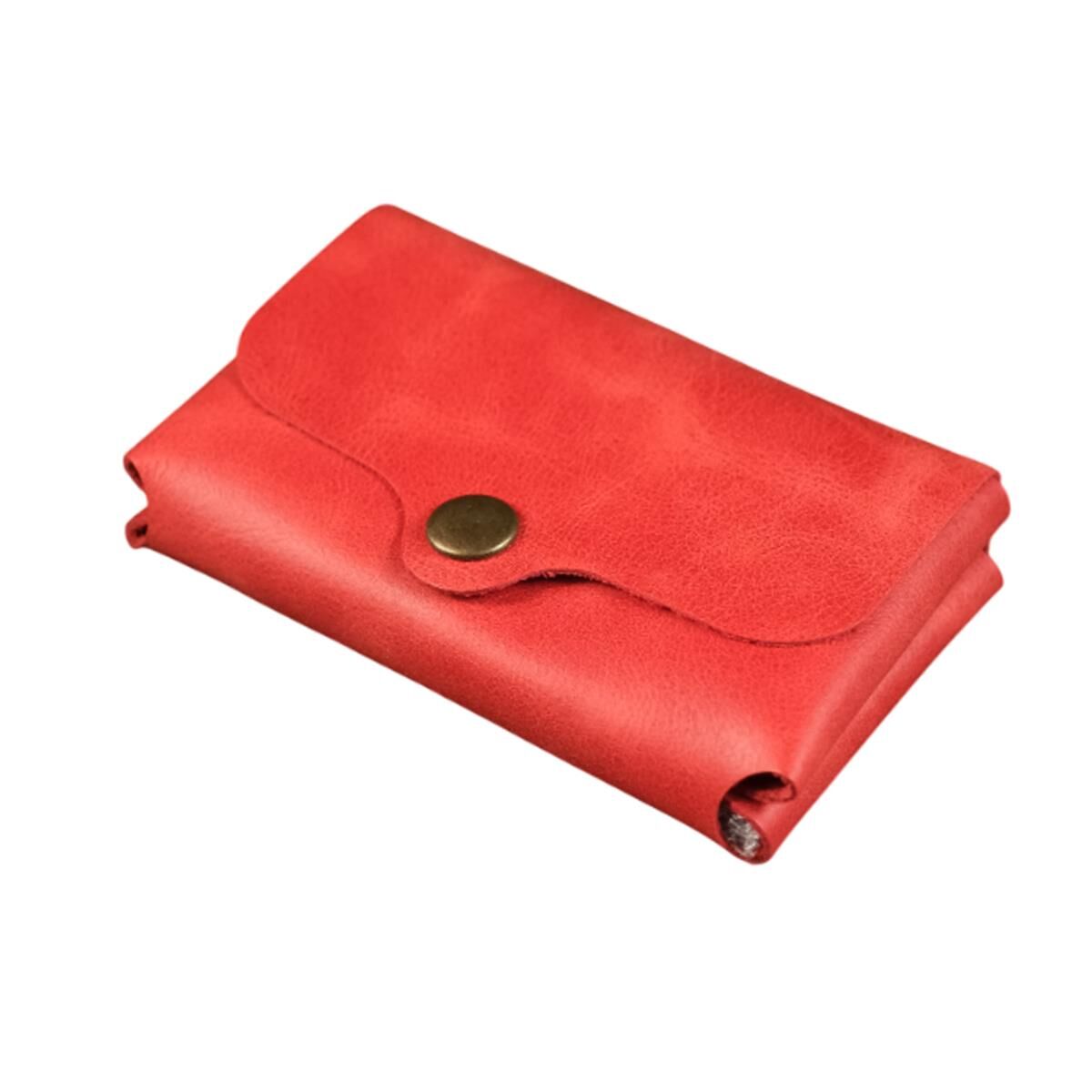 BİDERİ ZEUGMA HAKİKİ DERİ ÇITÇITLI CÜZDAN KIRMIZI