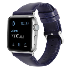 E2M APPLE WATCH 38-40-41MM KRD-10 DERI LACIVERT KORDON