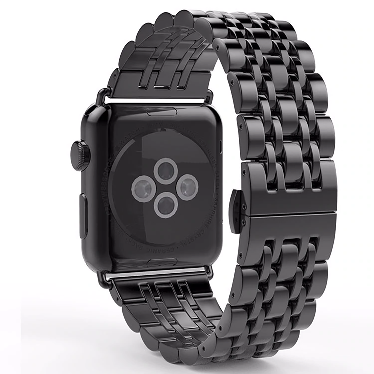 E2M APPLE WATCH 42-44MM KRD-07 METAL SIYAH KORDON