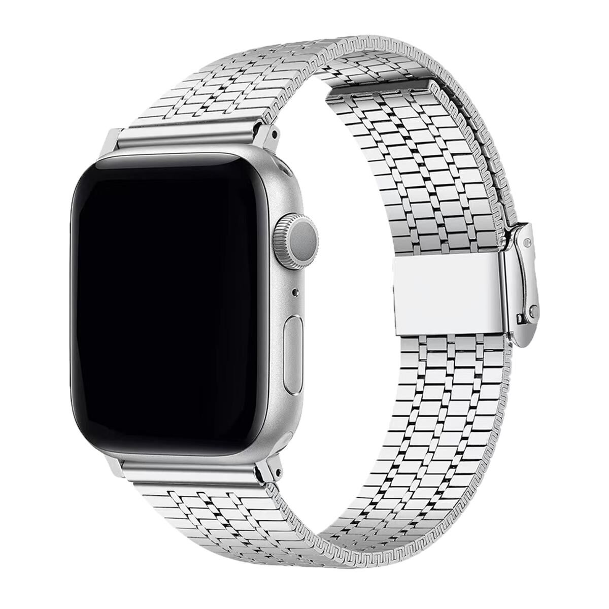 E2M APPLE WATCH 42-44-45-46-49MM KRD-29 METAL GÜMÜŞ KORDON