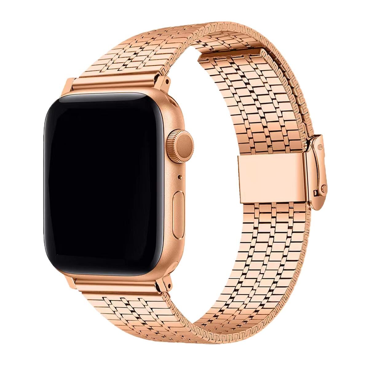 E2M APPLE WATCH 42-44-45-46-49MM KRD-29 METAL ROSE GOLD KORDON