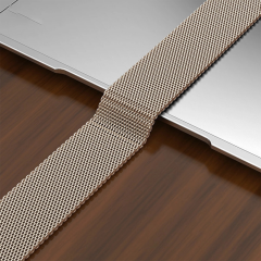 E2M APPLE WATCH 38-40MM KRD-01 METAL HASIR GÜMÜŞ KORDON