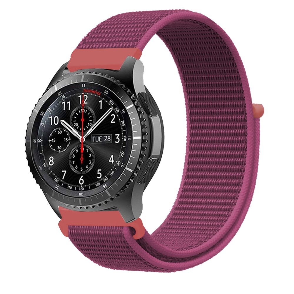 E2M Samsung Watch 22mm KRD-03 Hasır Fuşya Kordon