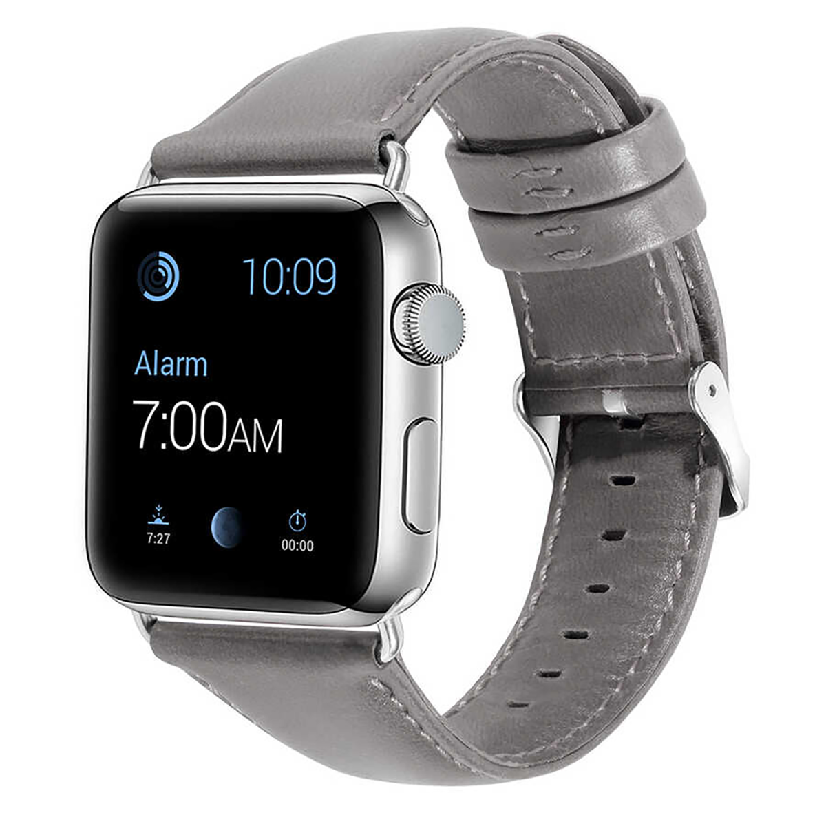 E2M APPLE WATCH 42-44MM KRD-10 DERI GRİ KORDON