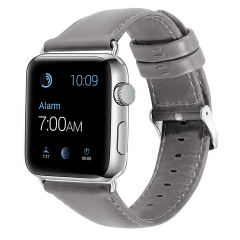 E2M APPLE WATCH 42-44MM KRD-10 DERI GRİ KORDON