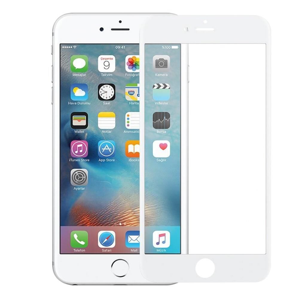 Bİ 2,5D SUPER GLASS IPHONE 7 PLUS/8 PLUS BEYAZ EKRAN KORUYUCU