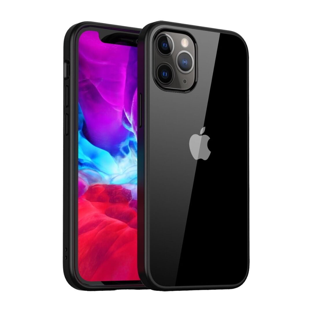 BİKAPAK ELIT SHINE IPHONE 12 PRO MAX FULL SİYAH KA