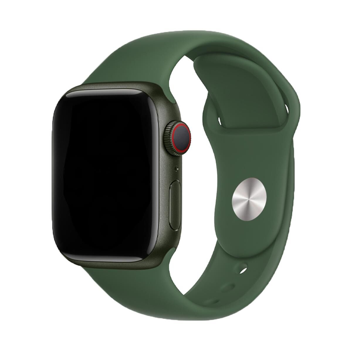 E2M CLASSIC SİLİKON APPLE WATCH KORDON 42-44-45-49MM KOYU YEŞİL