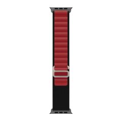E2M APPLE WATCH 42-44-45-46-49MM KRD-26 ALPINE ÇİFT RENKLİ BORDO KORDON