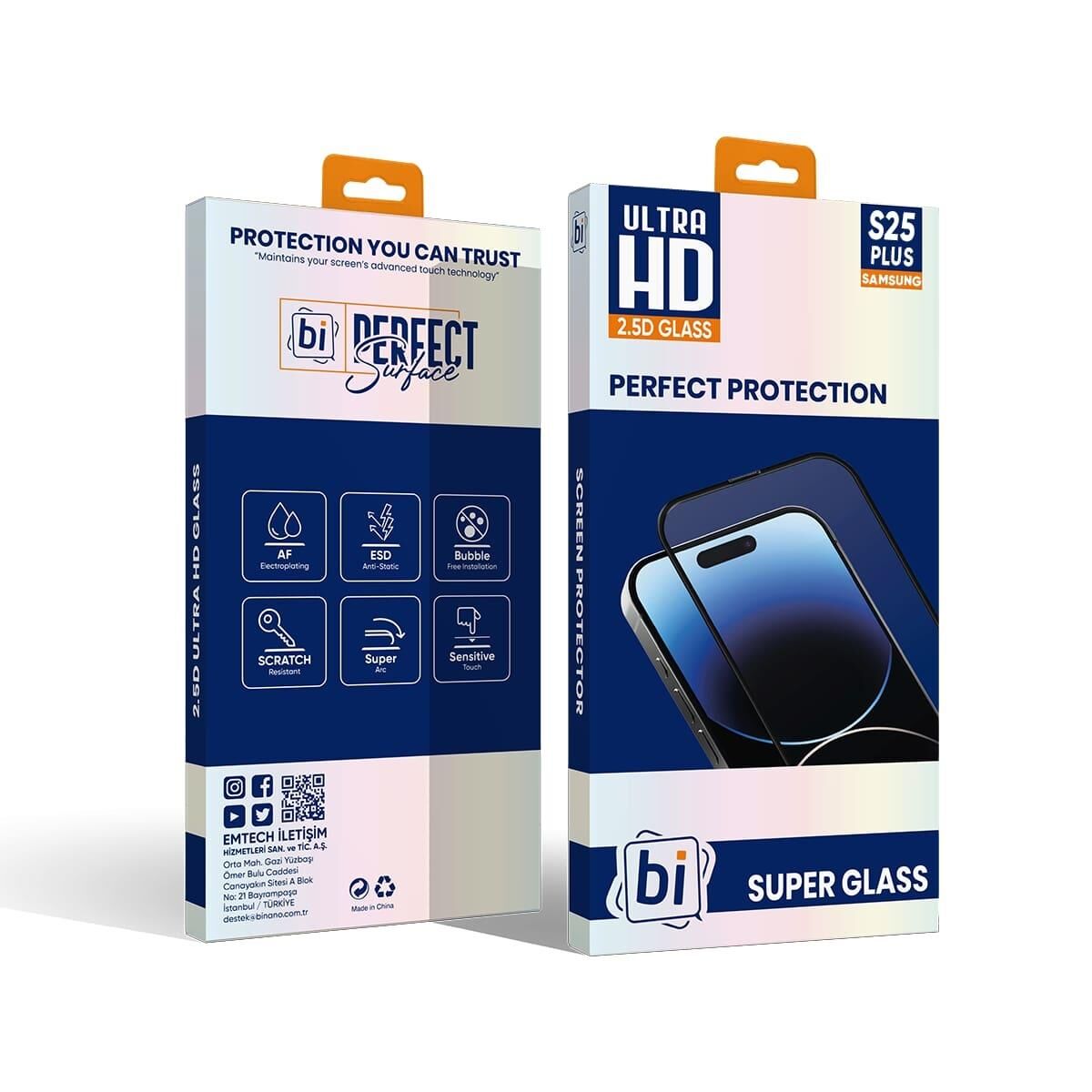 Bİ 2,5D SUPER GLASS SAMSUNG S24 PLUS/S25 PLUS EKRAN KORUYUCU