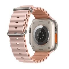 E2M APPLE WATCH 42-44-45-46-49MM KRD-28 OCEAN ÇİFT RENKLİ ROSE KORDON