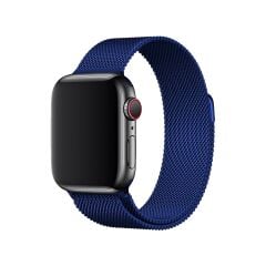 E2M APPLE WATCH 42-44-45-46-49MM KRD-01 METAL HASIR LACİVERT KORDON