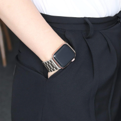 E2M APPLE WATCH 38-40MM KRD-05 KLASIK METAL LACİVERT KORDON