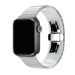 E2M Apple Watch 38-40-41mm KRD-17 Seramik Beyaz Kordon