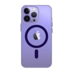BİKAPAK MAGPRO IPHONE 14 PRO MAX DERÜN MOR KAPAK