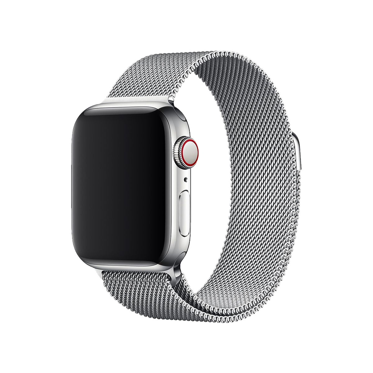 E2M APPLE WATCH 42-44-45-46-49MM KRD-01 METAL HASIR GÜMÜŞ KORDON