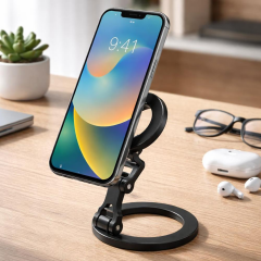 E2M ÇİFT MANYETİK TELEFON STANDI SİYAH