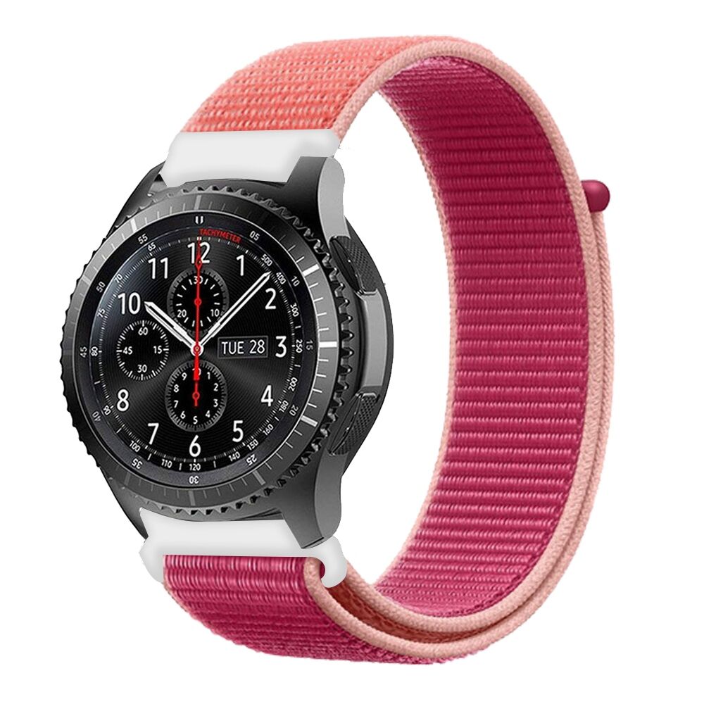 E2M Samsung Watch 20mm KRD-03 Hasır Vişne Kordon