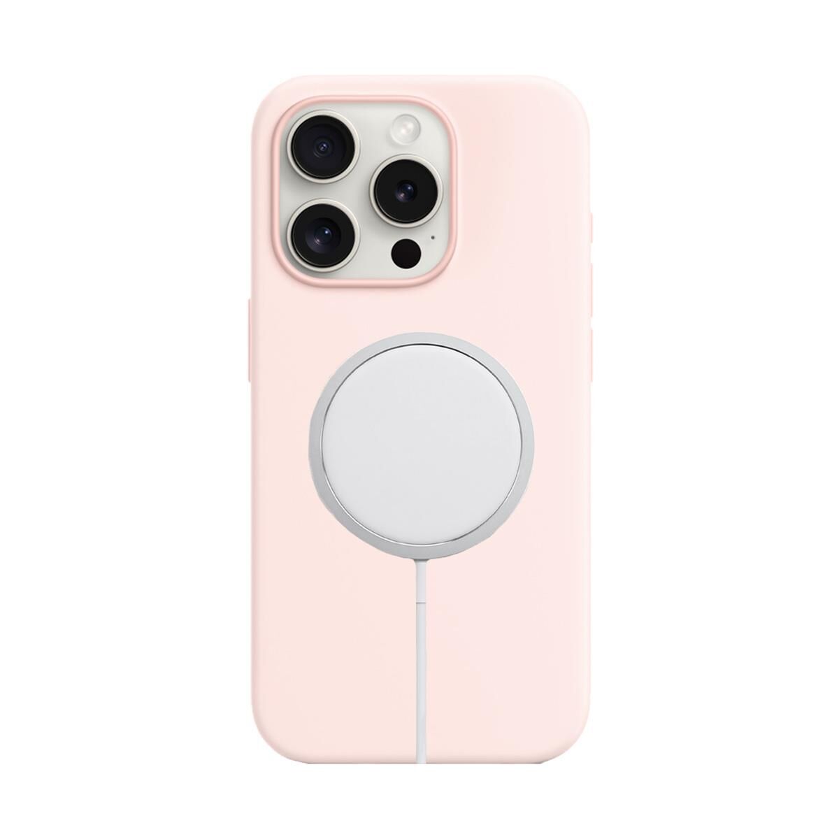 BİKAPAK MAGSENSE IPHONE 15 PRO PINK WHITE KAPAK