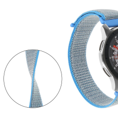 E2M Samsung Watch 22mm KRD-03 Hasır Dumanlı Mavi Kordon