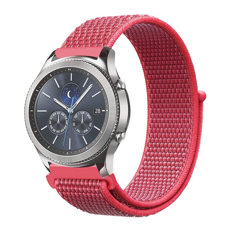 E2M Samsung Watch 22mm KRD-03 Hasır Gül Pembesi Kordon
