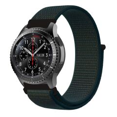 E2M Huawei Watch 20mm KRD-03 Hasır Petrol Yeşili Kordon
