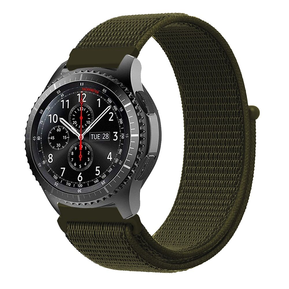 E2M Huawei Watch 22mm KRD-03 Hasır Haki Kordon