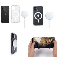BİKAPAK MAGSAFE AIR IPHONE 12 MİNİ ŞEFFAF KAPAK