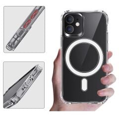 BİKAPAK MAGSAFE AIR IPHONE 12/12 PRO ŞEFFAF KAPAK
