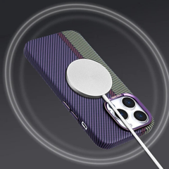 BİKAPAK MAGCARBON IPHONE 15 LACİVERT KAPAK