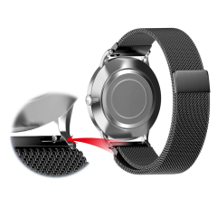 E2M Apple Watch 38-40-41mm KRD-01 Metal Hasır Mavi Kordon
