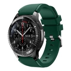 E2M SAMSUNG WATCH 20MM KRD-12 FRONTIER SİLİKON KOYU YEŞİL KORDON
