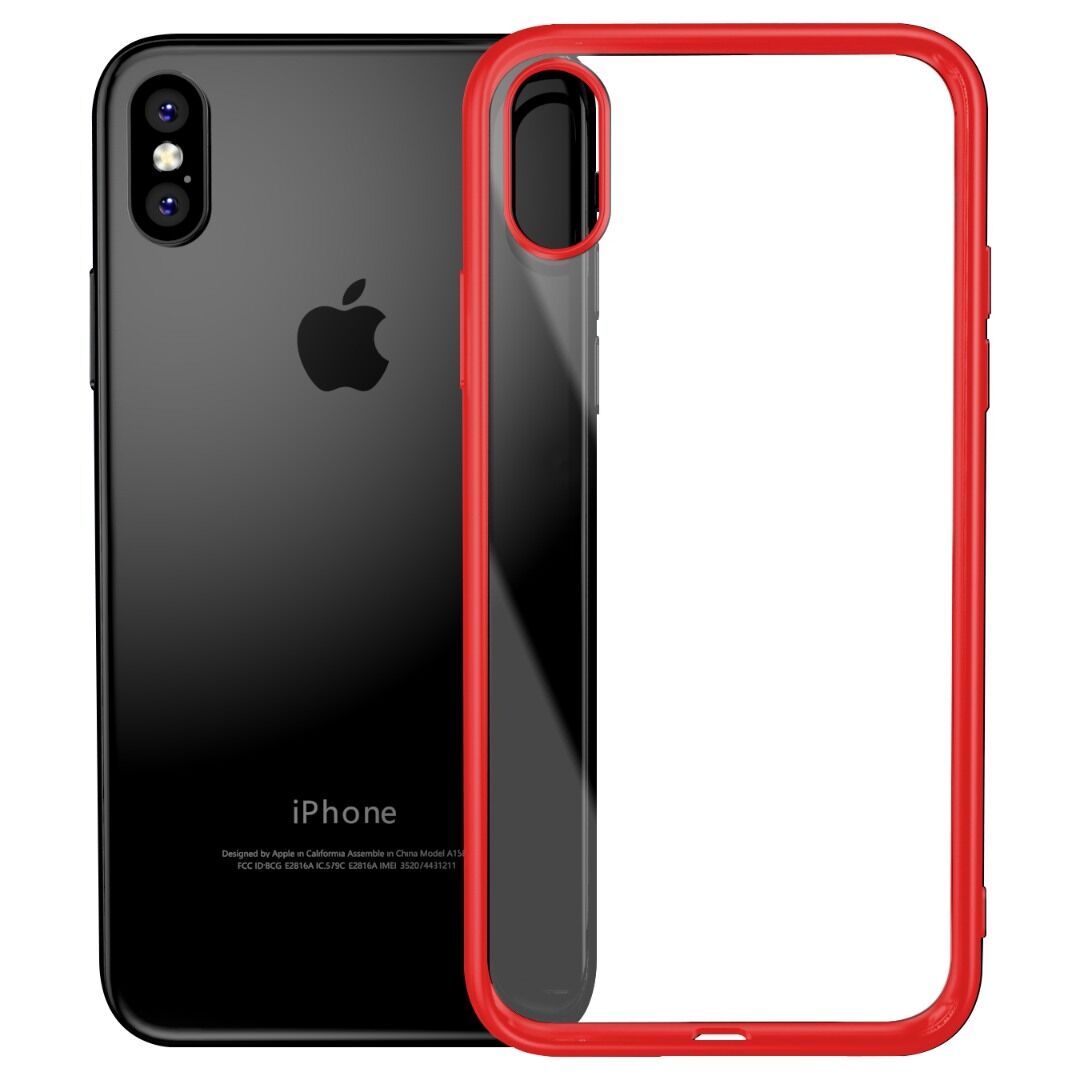 BİKAPAK ELIT SHINE IPHONE X/XS FULL KIRMIZI KAPAK
