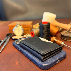 BİDERİ CAESAR HAKİKİ DERİ MAGSAFE KARTLIK ANTRASİT